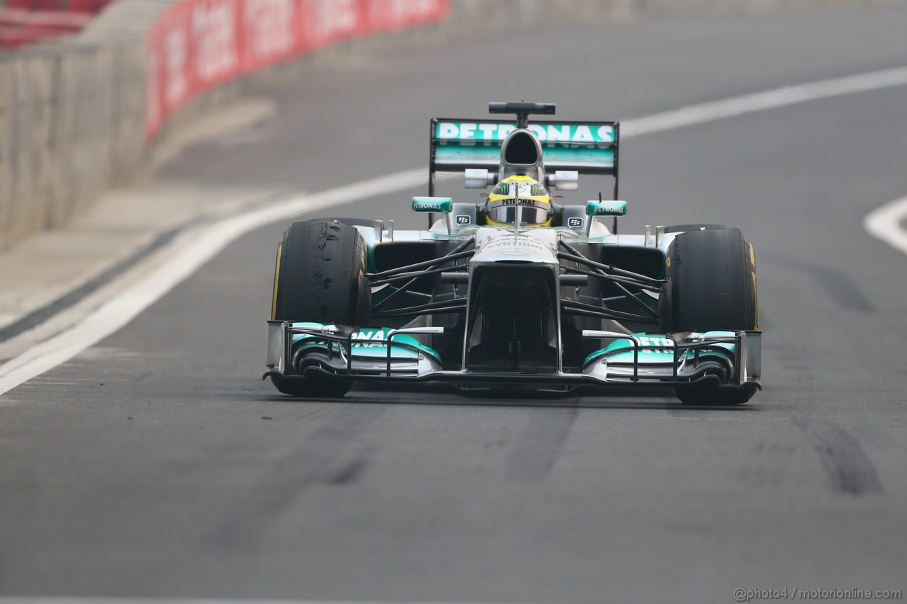 GP INDIA, 25.10.2013- Prove Libere 2: Nico Rosberg (GER) Mercedes AMG F1 W04 