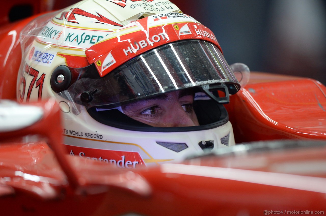 GP INDIA, 25.10.2013- Prove Libere 2: Fernando Alonso (ESP) Ferrari F138 
