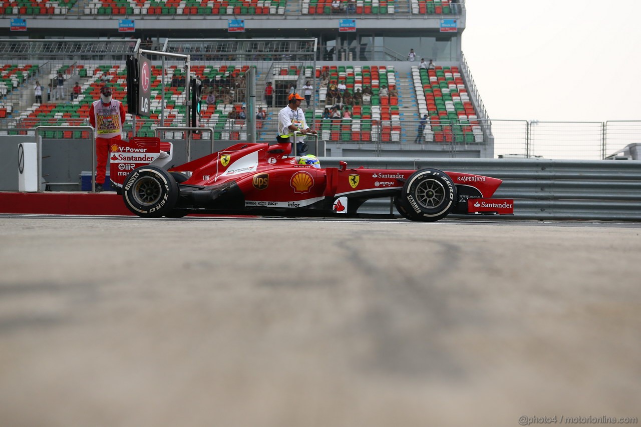 GP INDIA, 25.10.2013- Prove Libere 2: Felipe Massa (BRA) Ferrari F138 
