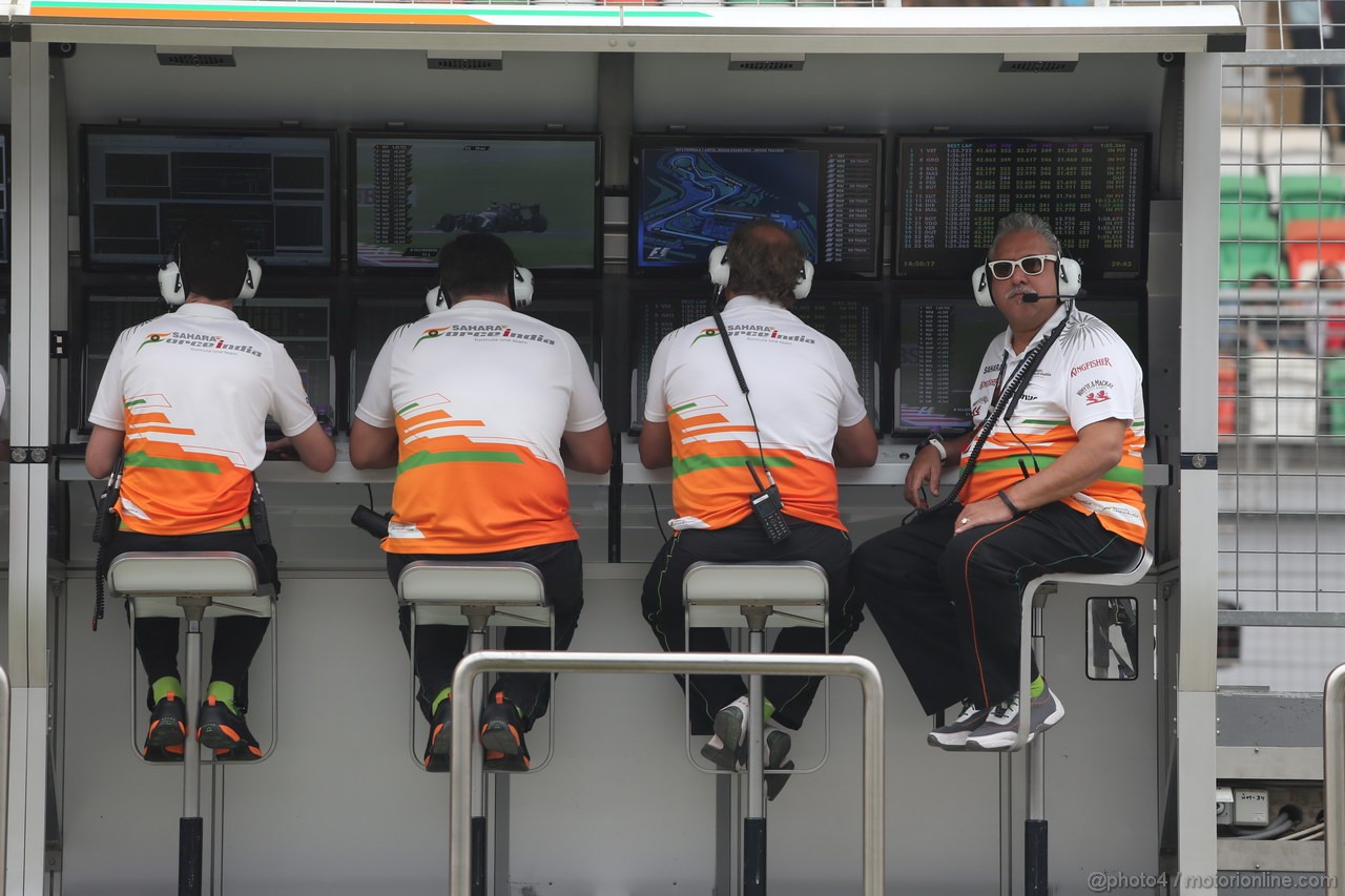 GP INDIA, 25.10.2013- Prove Libere 2: Vijay Mallya (IND) Sahara Force India F1 Team Owner 