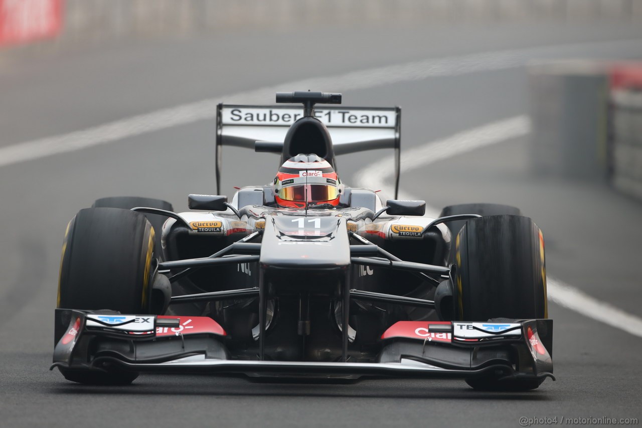 GP INDIA, 25.10.2013- Prove Libere 2: Nico Hulkenberg (GER) Sauber F1 Team C32 