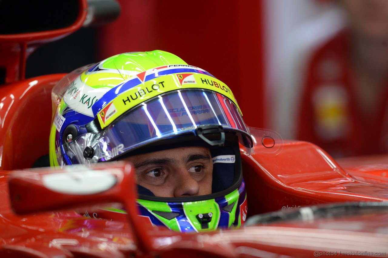 GP INDIA, 25.10.2013- Prove Libere 2: Felipe Massa (BRA) Ferrari F138 