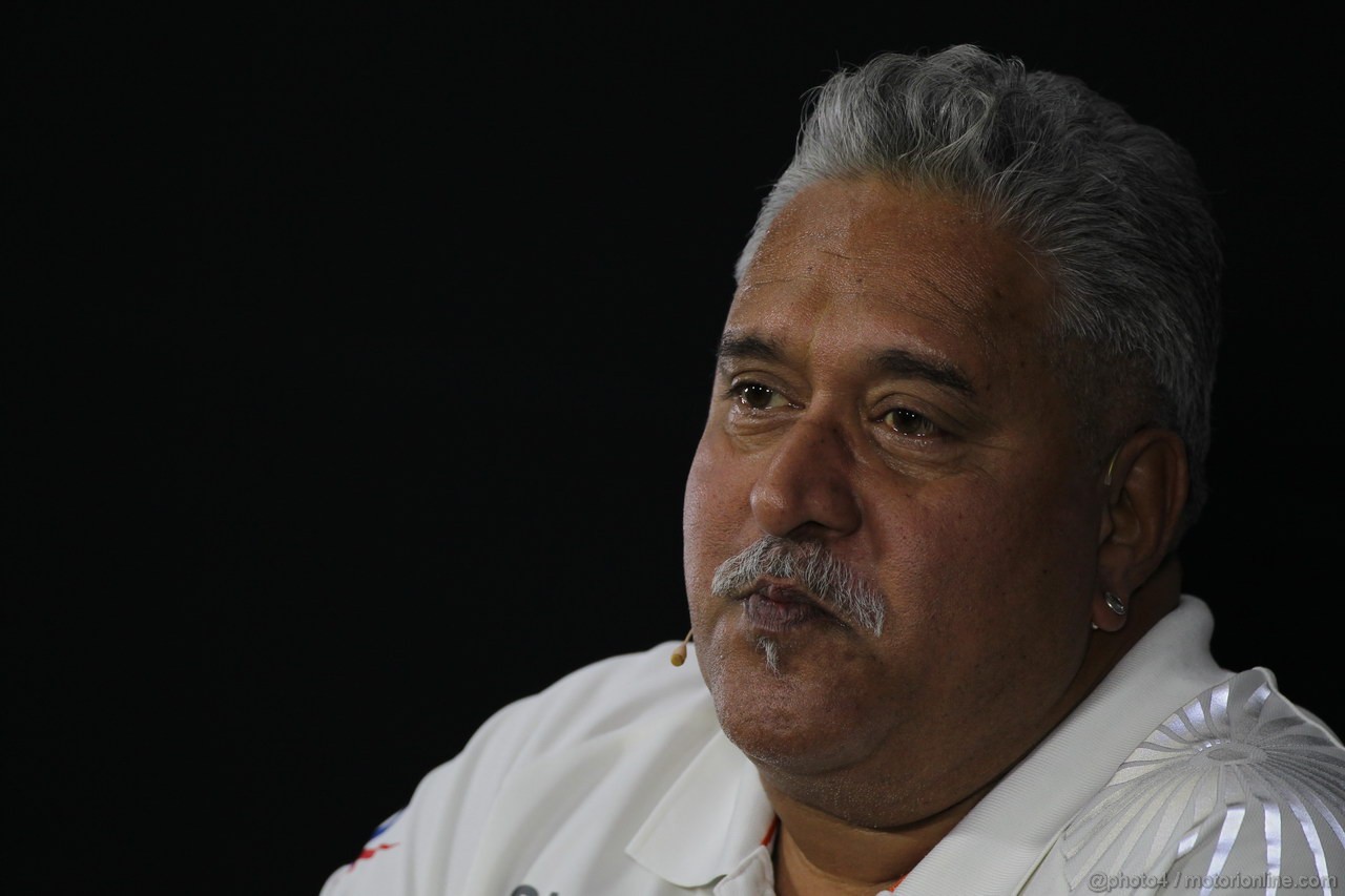 GP INDIA, 25.10.2013- Press Conference: Vijay Mallya (IND) Sahara Force India F1 Team Owner 
