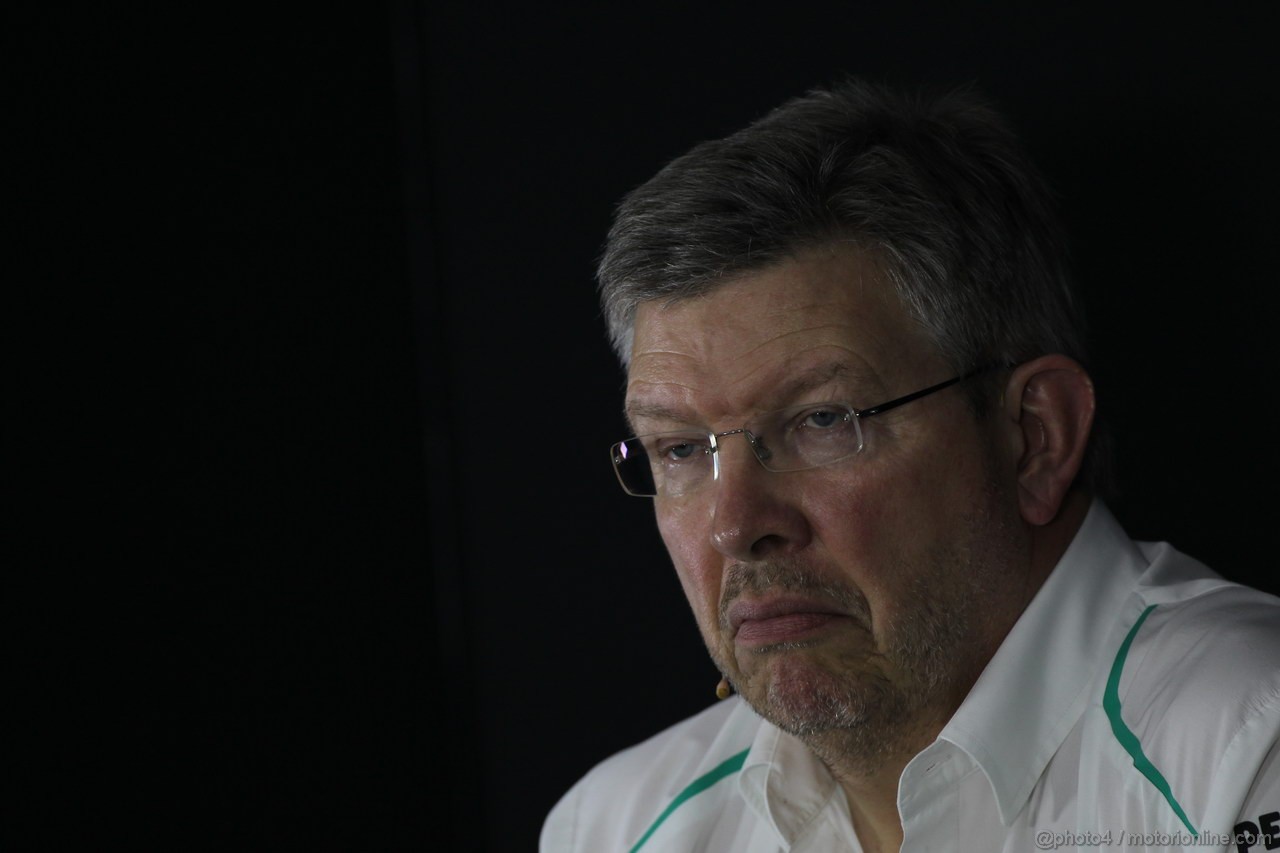 GP INDIA, 25.10.2013- Press Conference: Ross Brawn (GBR), Team Principal, Mercedes GP 