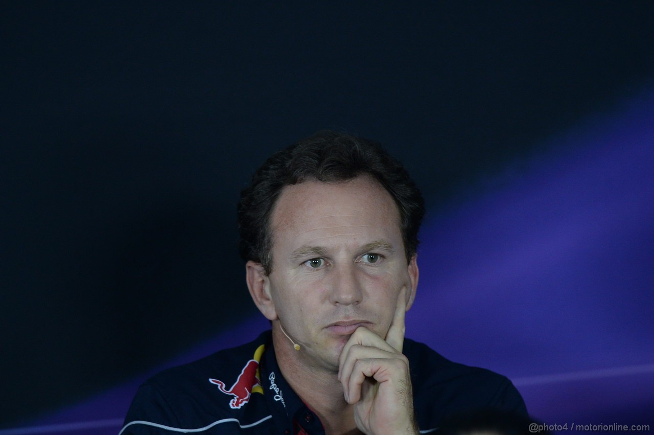 GP INDIA, 25.10.2013- Press Conference: Christian Horner (GBR), Red Bull Racing, Sporting Director 