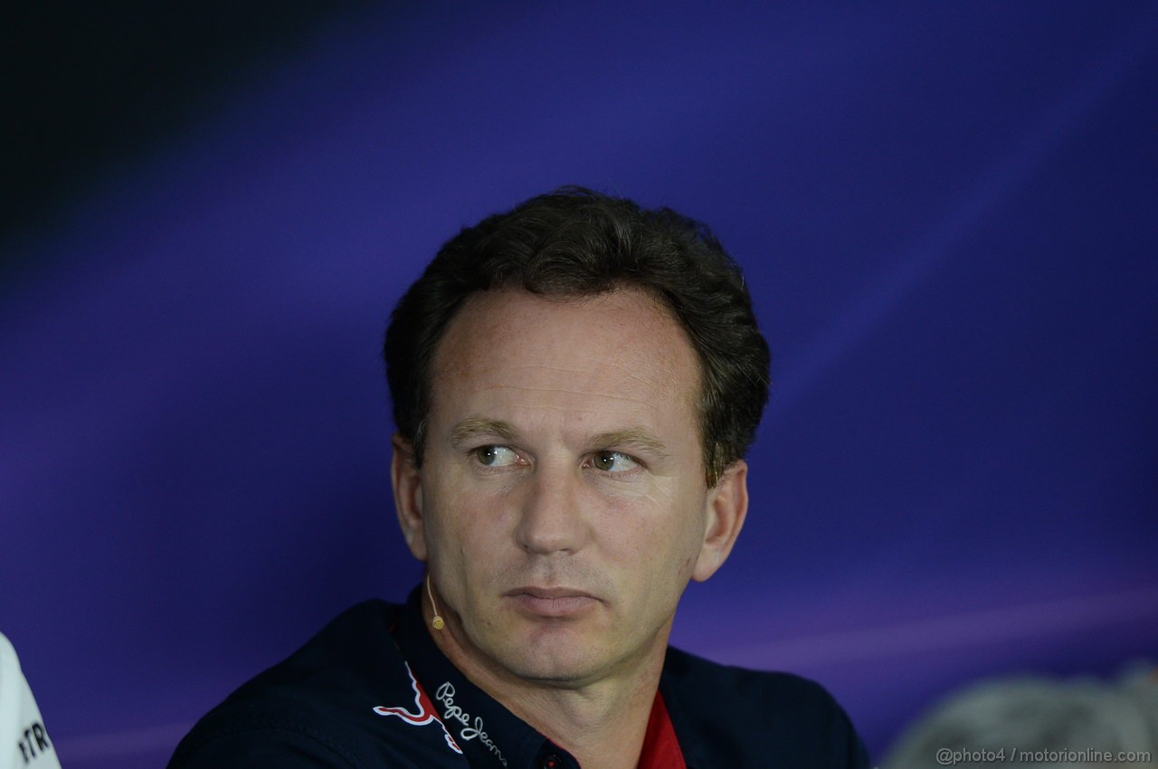 GP INDIA, 25.10.2013- Press Conference: Christian Horner (GBR), Red Bull Racing, Sporting Director 