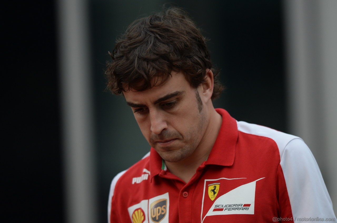 GP INDIA, 25.10.2013- Fernando Alonso (ESP) Ferrari F138 