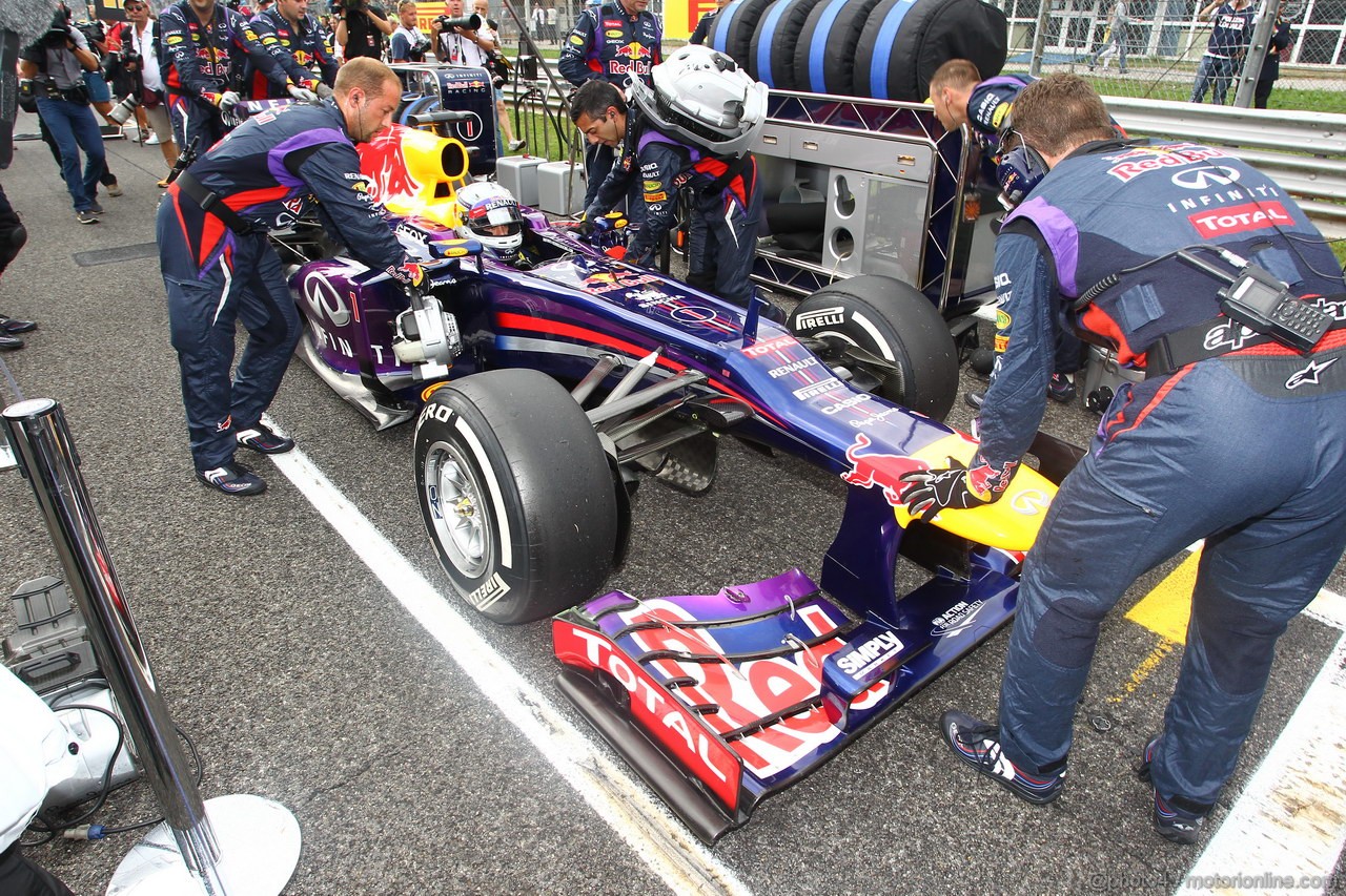 GP ITALIA, 08.09.2013- Gara, Sebastian Vettel (GER) Red Bull Racing RB9