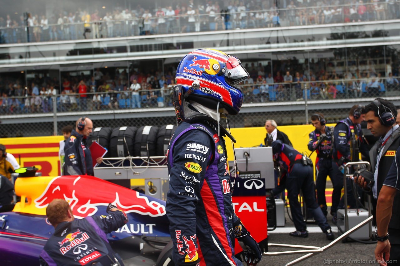 GP ITALIA, 08.09.2013- Gara, Mark Webber (AUS) Red Bull Racing RB9