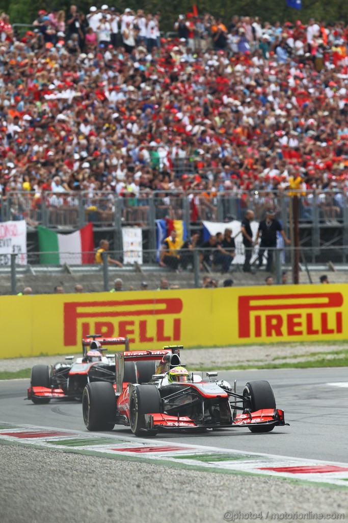 GP ITALIA, 08.09.2013- Gara, Sergio Perez (MEX) McLaren MP4-28