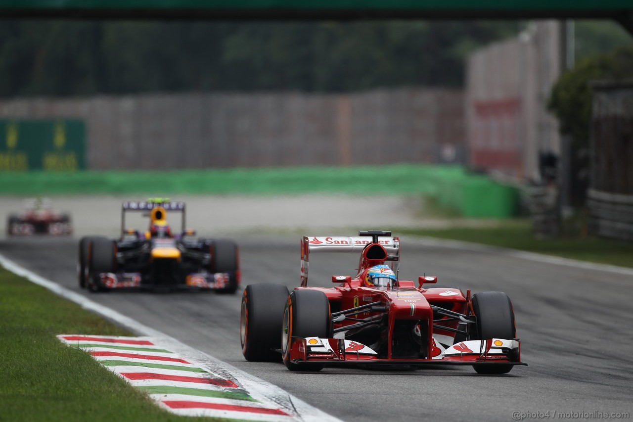 GP ITALIA, 08.09.2013- Gara, Fernando Alonso (ESP) Ferrari F138