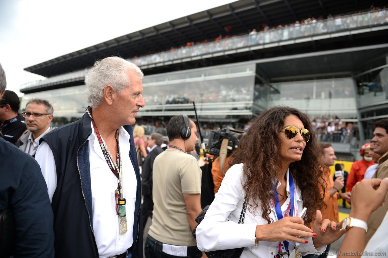 GP ITALIA, 08.09.2013- Marco Tronchetti Provera (ITA) Pirelli Chairman with sua moglie Afef Jnifen (TUN)