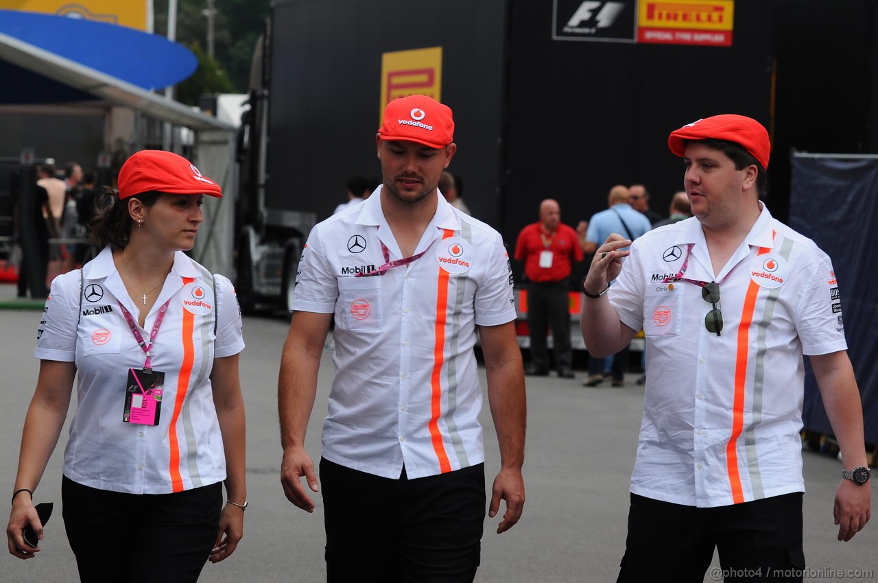 GP ITALIA, 08.09.2013- Mclaren Staff