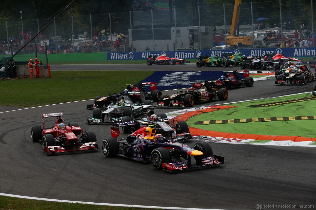 GP ITALIA, 08.09.2013- Start of the Gara