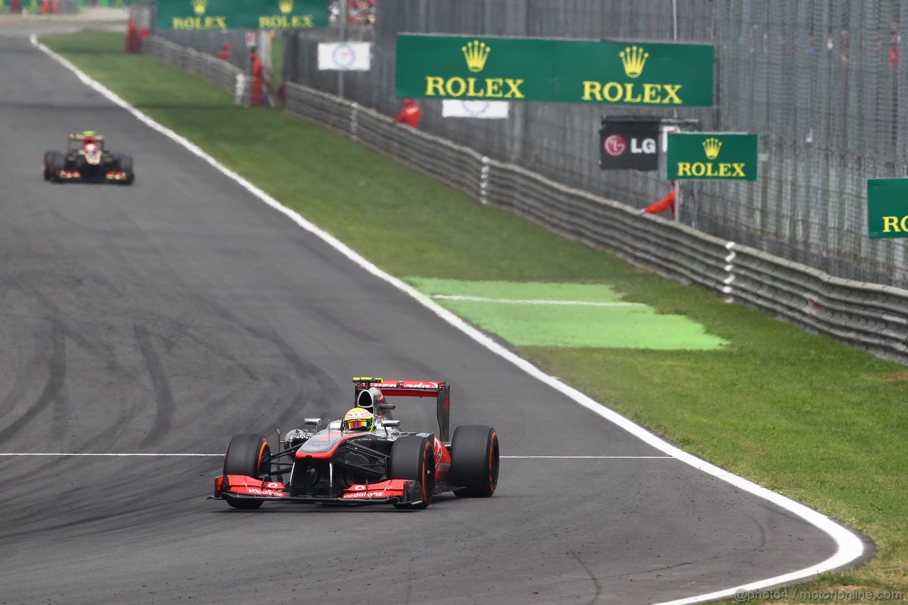 GP ITALIA, 08.09.2013- Gara, Sergio Perez (MEX) McLaren MP4-28