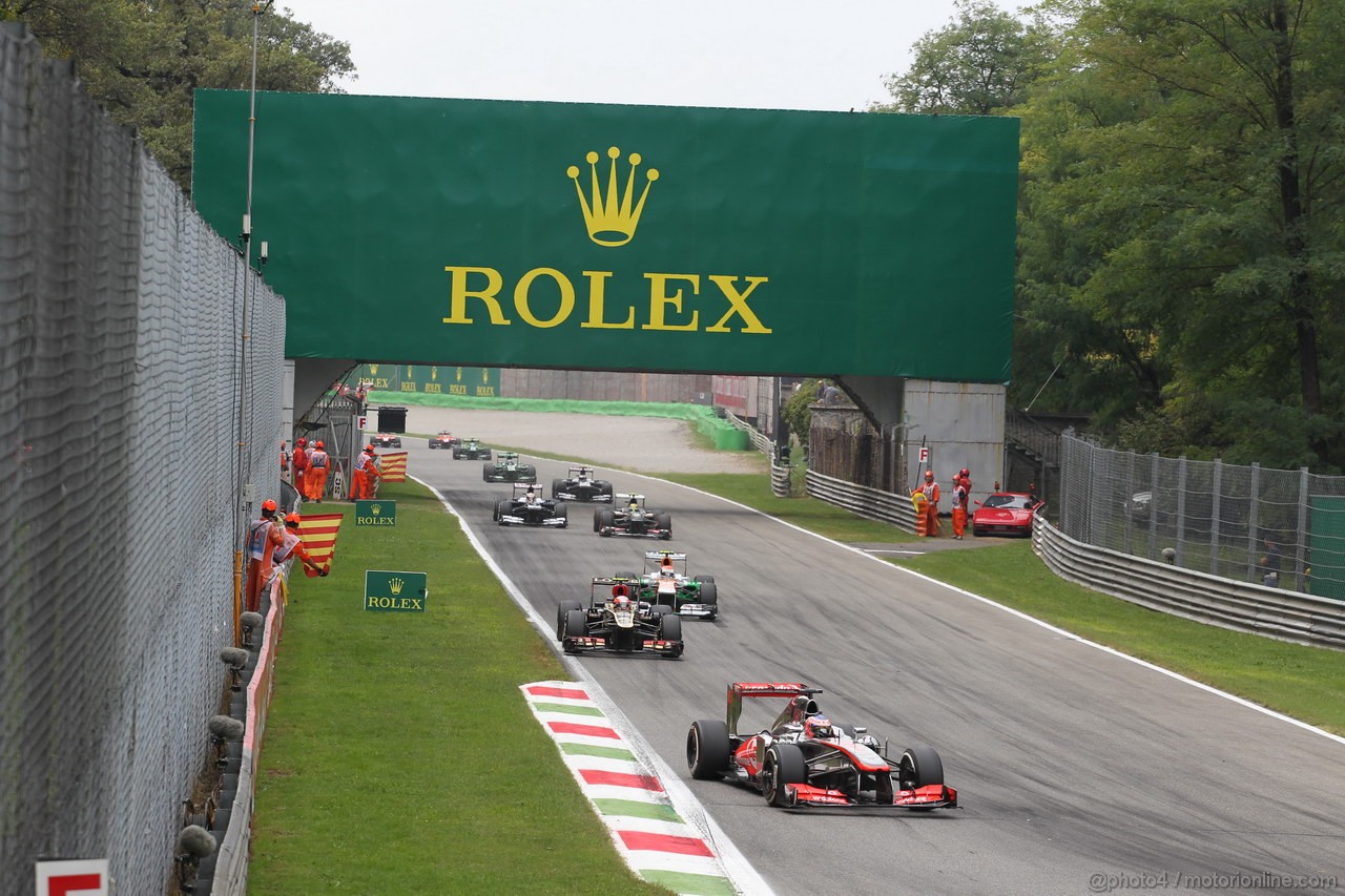 GP ITALIA, 08.09.2013- Gara, Jenson Button (GBR) McLaren Mercedes MP4-28