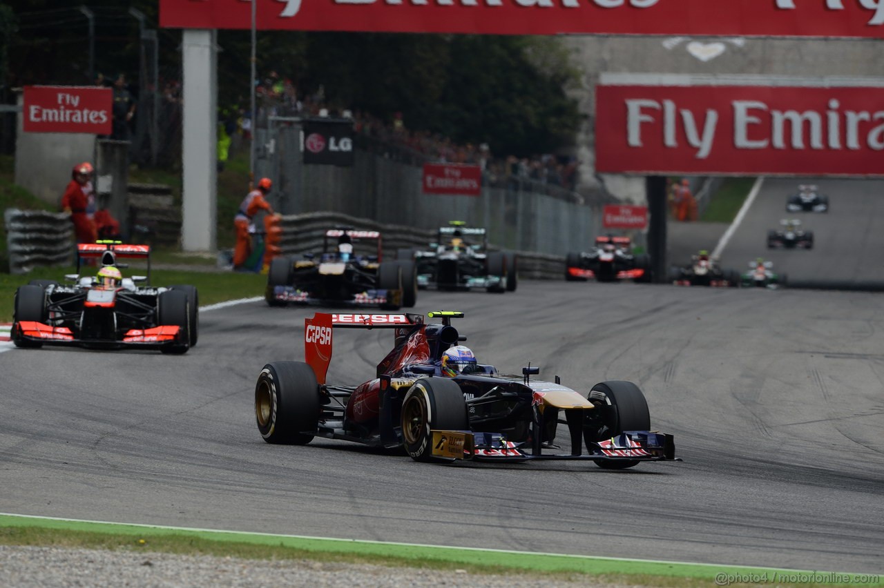 GP ITALIA, 08.09.2013- Gara, Daniel Ricciardo (AUS) Scuderia Toro Rosso STR8