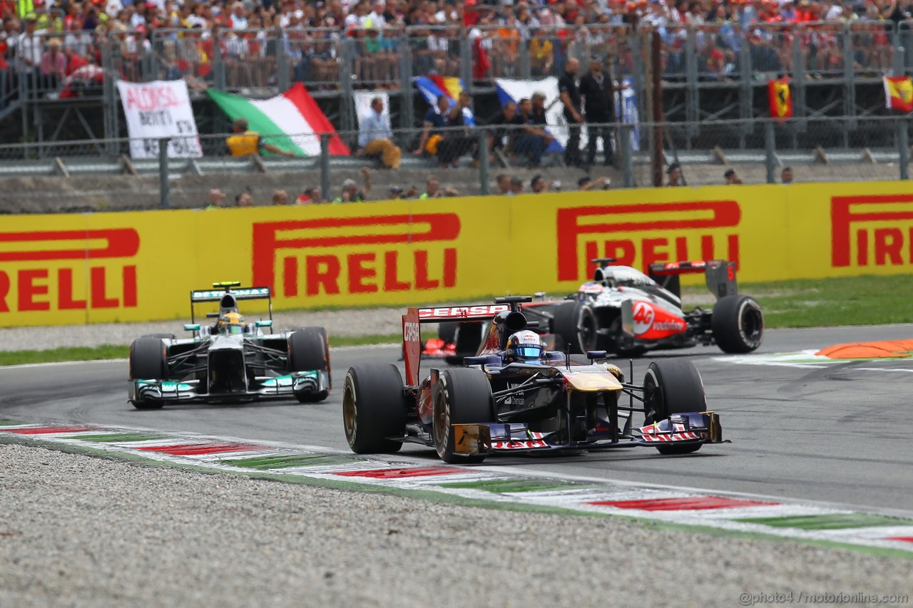 GP ITALIA, 08.09.2013- Gara, Jean-Eric Vergne (FRA) Scuderia Toro Rosso STR8