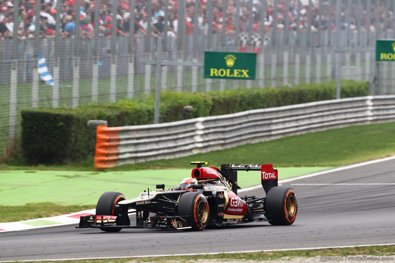 GP ITALIA, 08.09.2013- Gara, Romain Grosjean (FRA) Lotus F1 Team E213