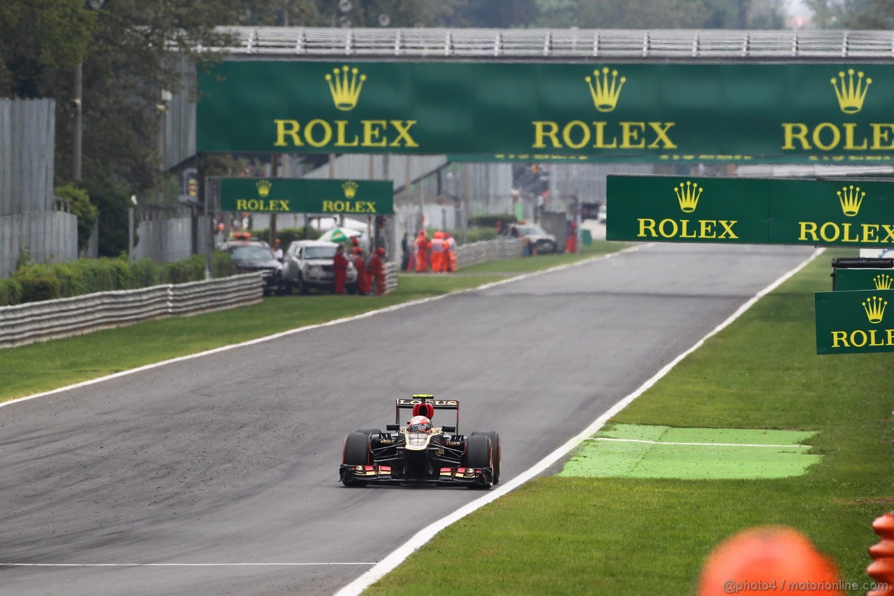GP ITALIA, 08.09.2013- Gara, Romain Grosjean (FRA) Lotus F1 Team E213