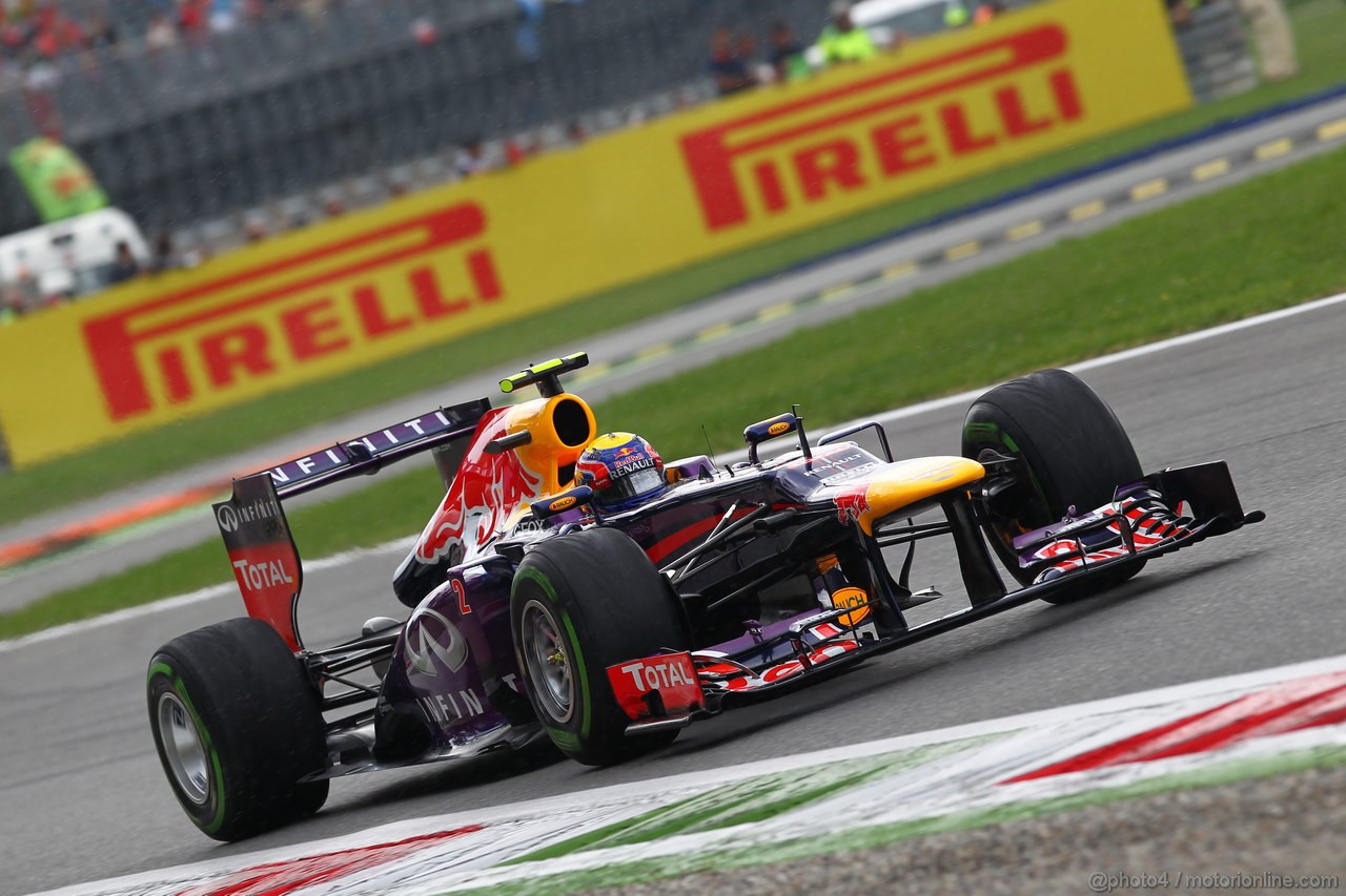 GP ITALIA, 08.09.2013- Gara, Mark Webber (AUS) Red Bull Racing RB9