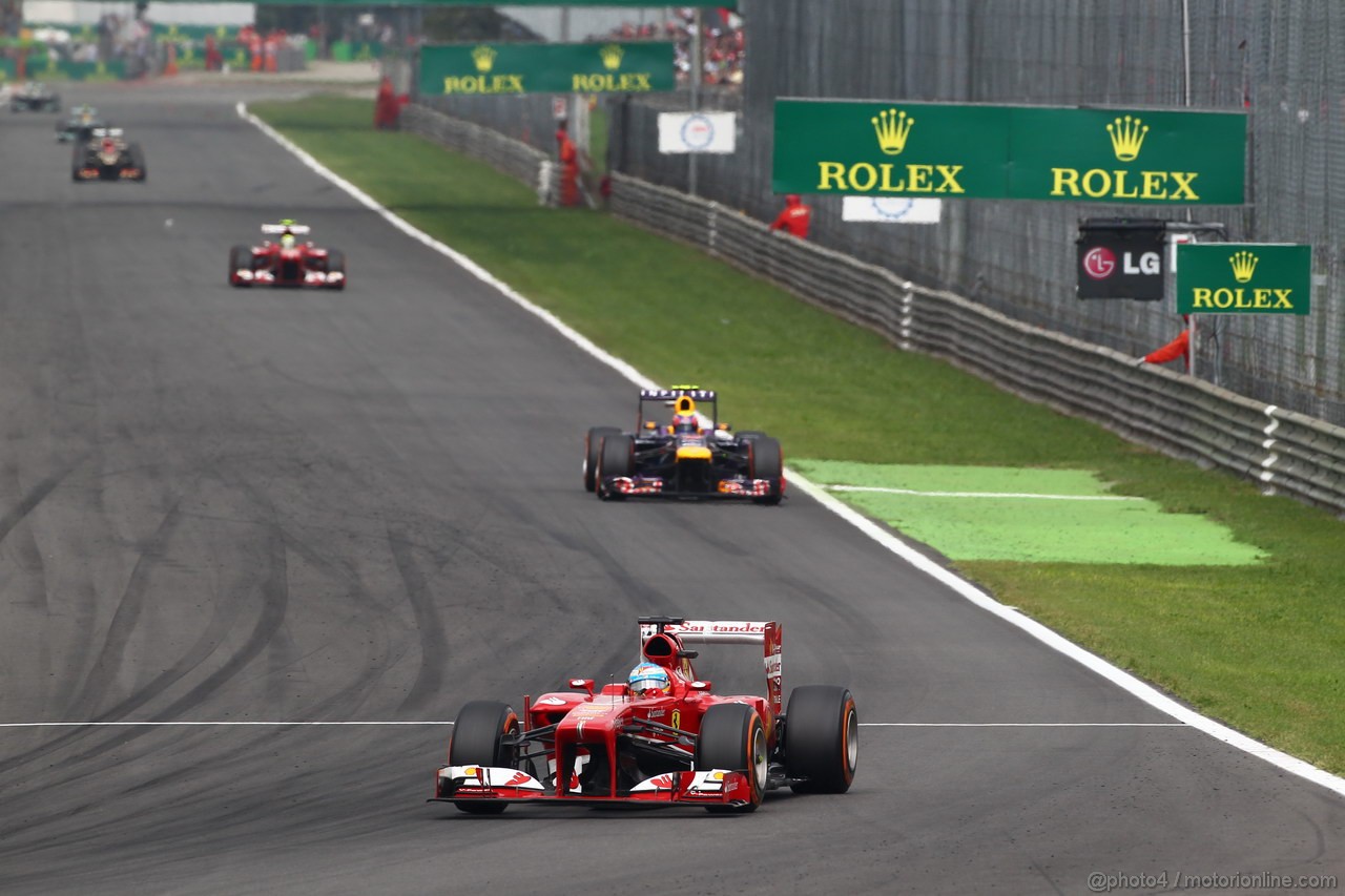 GP ITALIA, 08.09.2013- Gara, Fernando Alonso (ESP) Ferrari F138