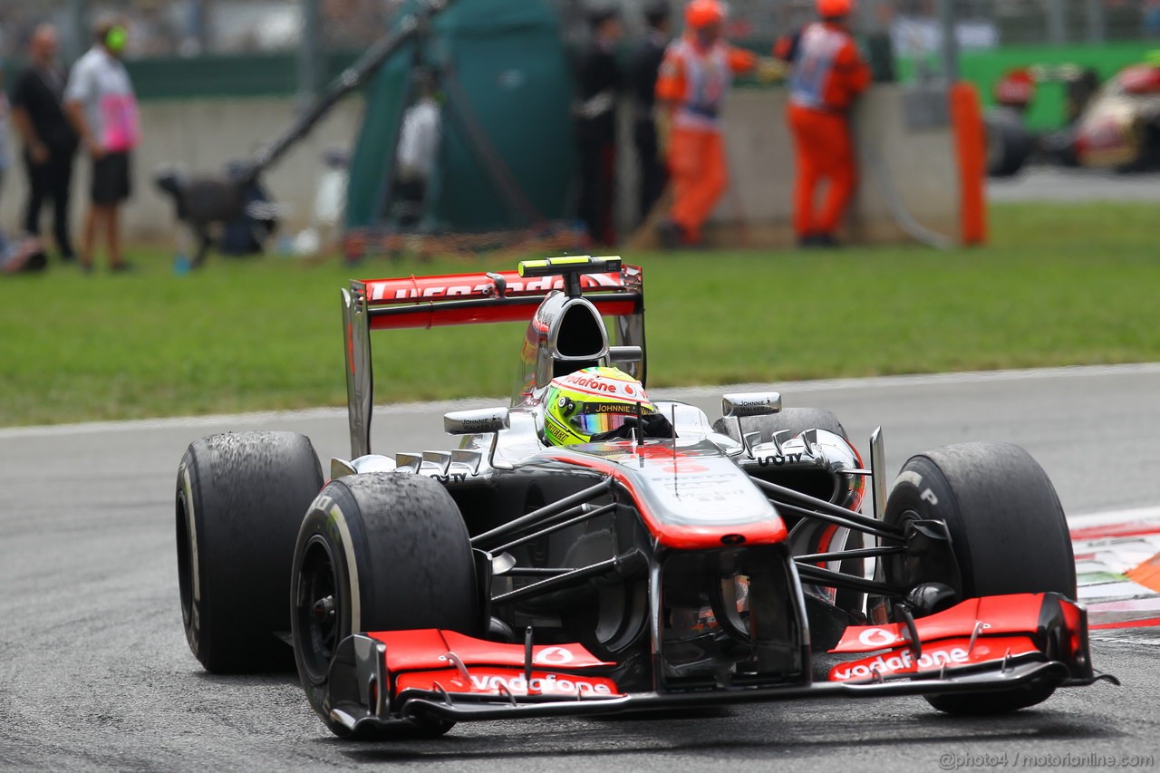 GP ITALIA, 08.09.2013- Gara, Sergio Perez (MEX) McLaren MP4-28