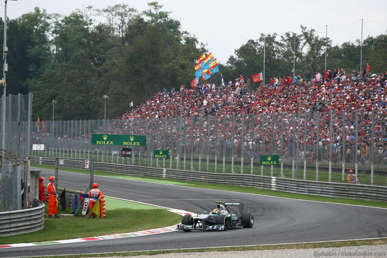GP ITALIA, 08.09.2013- Gara, Lewis Hamilton (GBR) Mercedes AMG F1 W04
