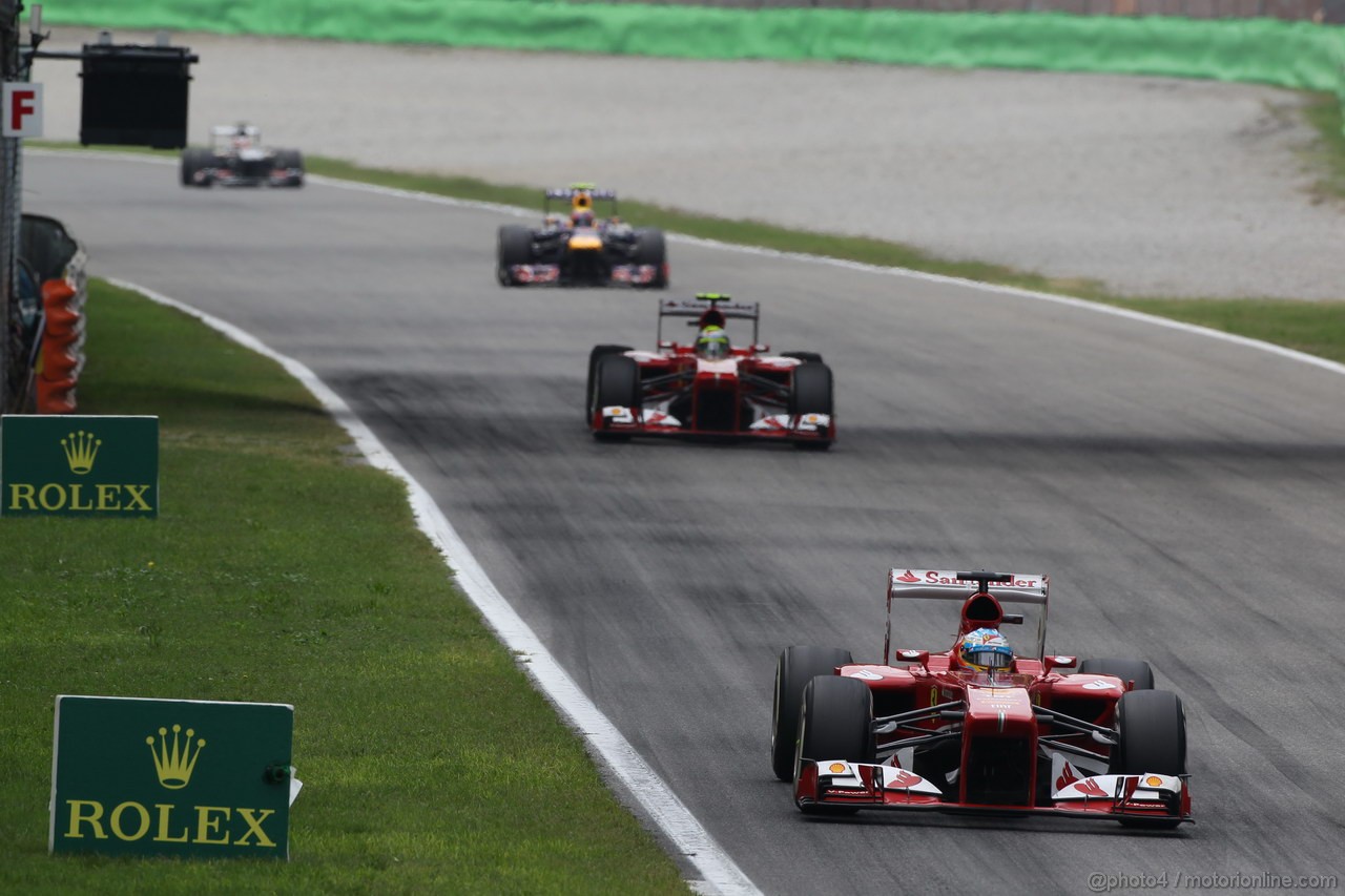 GP ITALIA, 08.09.2013- Gara, Fernando Alonso (ESP) Ferrari F138