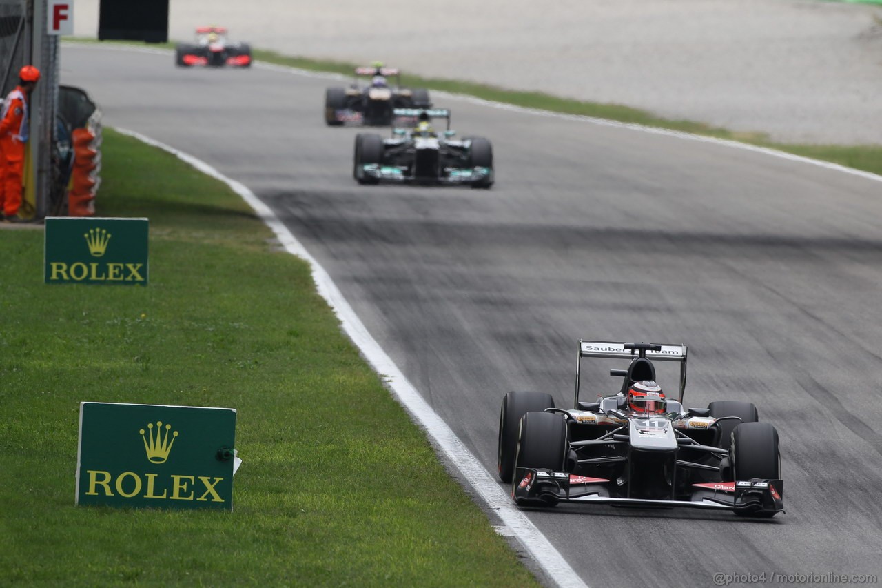 GP ITALIA, 08.09.2013- Gara, Nico Hulkenberg (GER) Sauber F1 Team C32