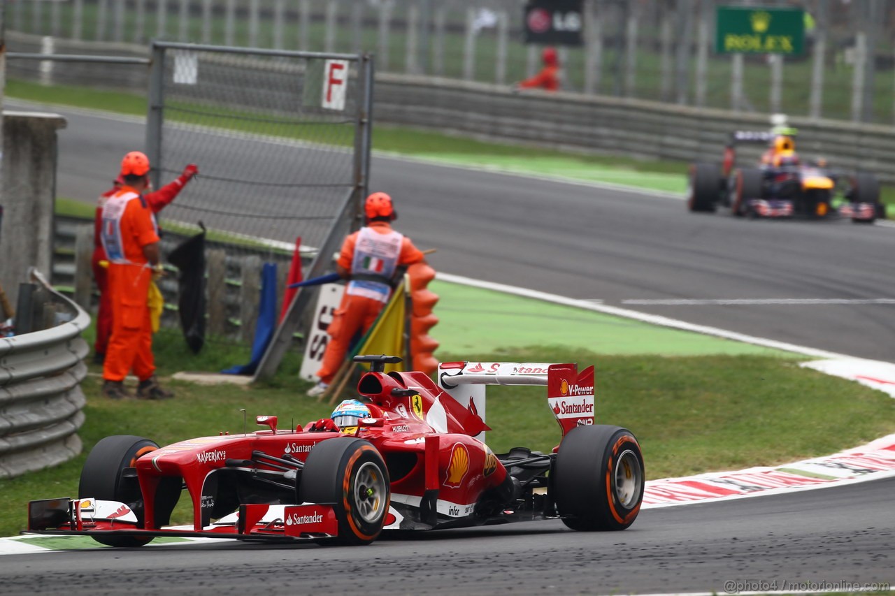 GP ITALIA, 08.09.2013- Gara, Fernando Alonso (ESP) Ferrari F138