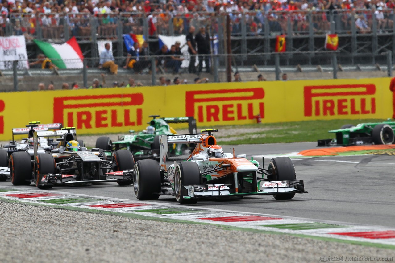 GP ITALIA, 08.09.2013- Gara, Adrian Sutil (GER), Sahara Force India F1 Team VJM06