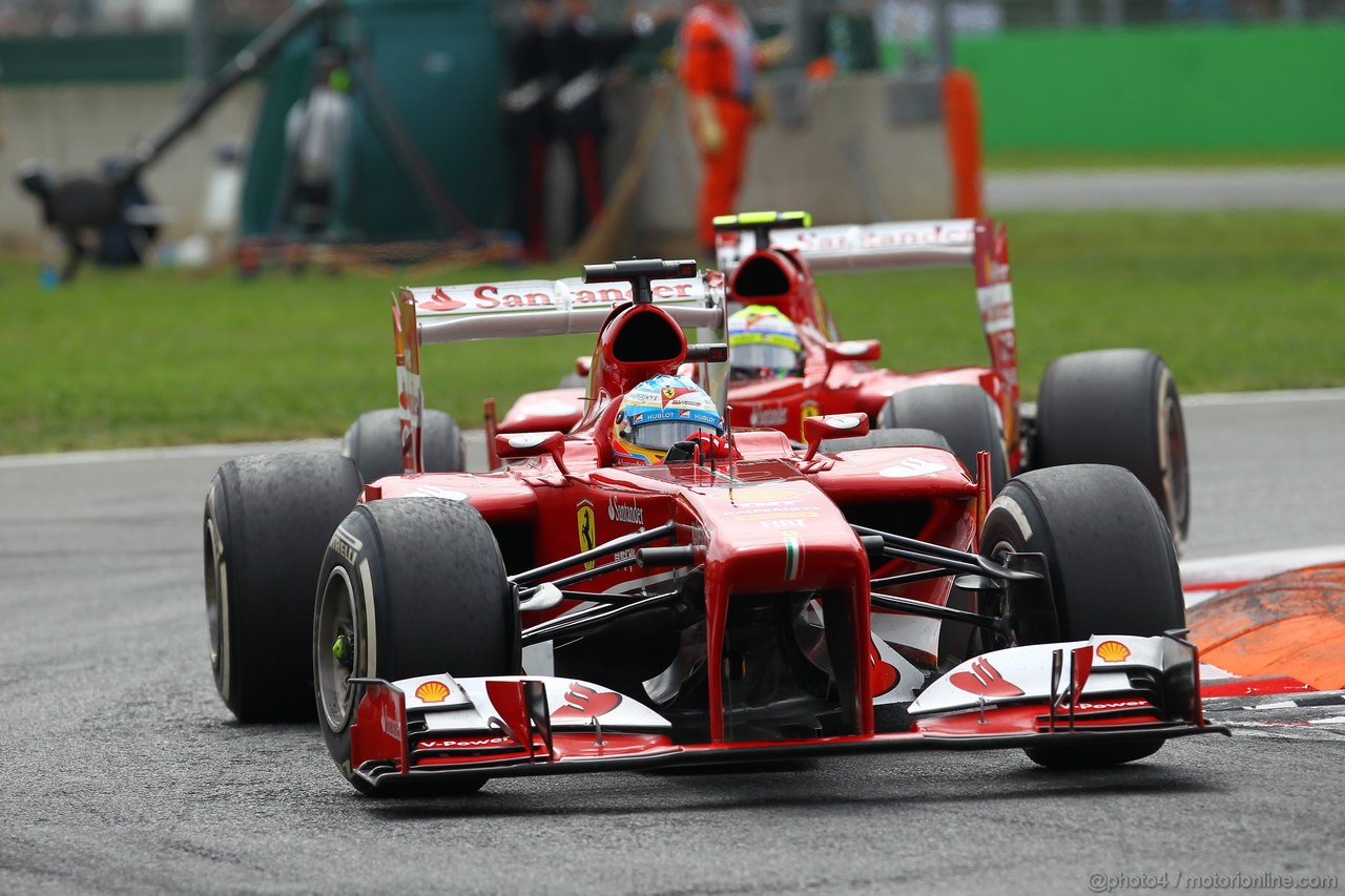 GP ITALIA, 08.09.2013- Gara, Fernando Alonso (ESP) Ferrari F138
