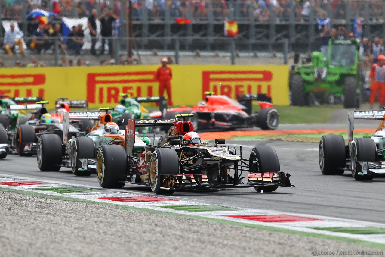 GP ITALIA, 08.09.2013- Gara, Romain Grosjean (FRA) Lotus F1 Team E213