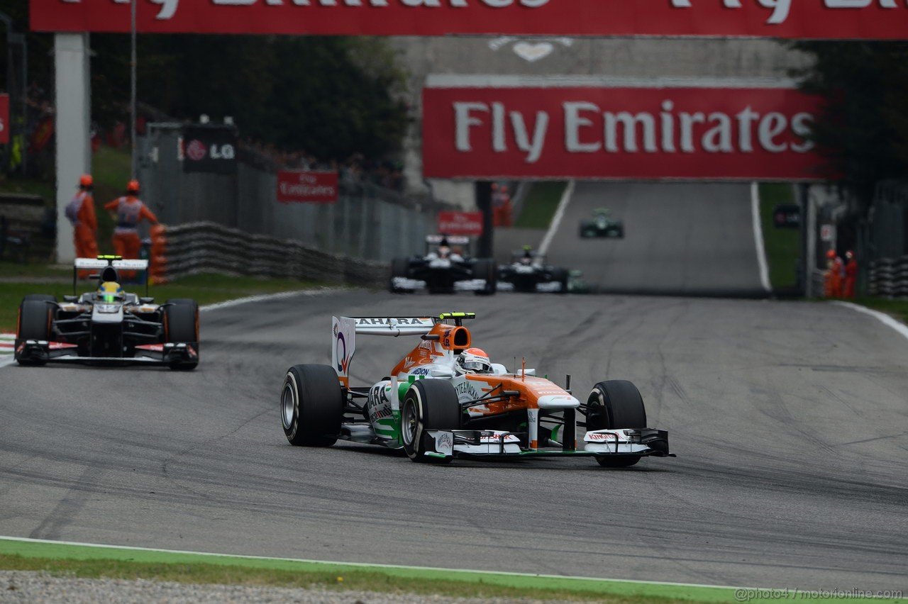 GP ITALIA, 08.09.2013- Gara, Adrian Sutil (GER), Sahara Force India F1 Team VJM06