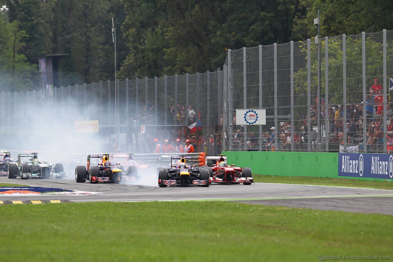 GP ITALIA, 08.09.2013- Start of the Gara
