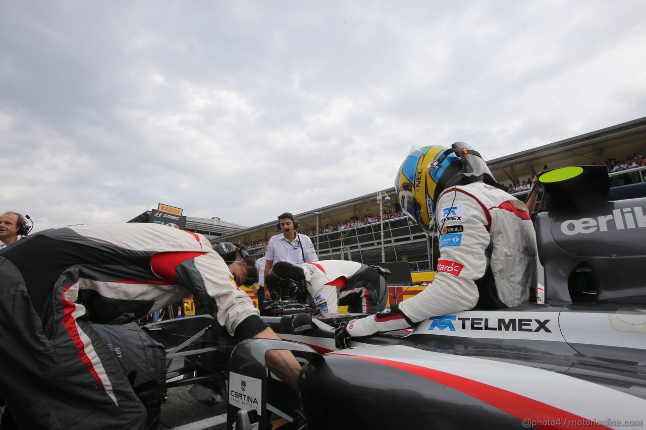 GP ITALIA, 08.09.2013- Gara, Esteban Gutierrez (MEX), Sauber F1 Team C32