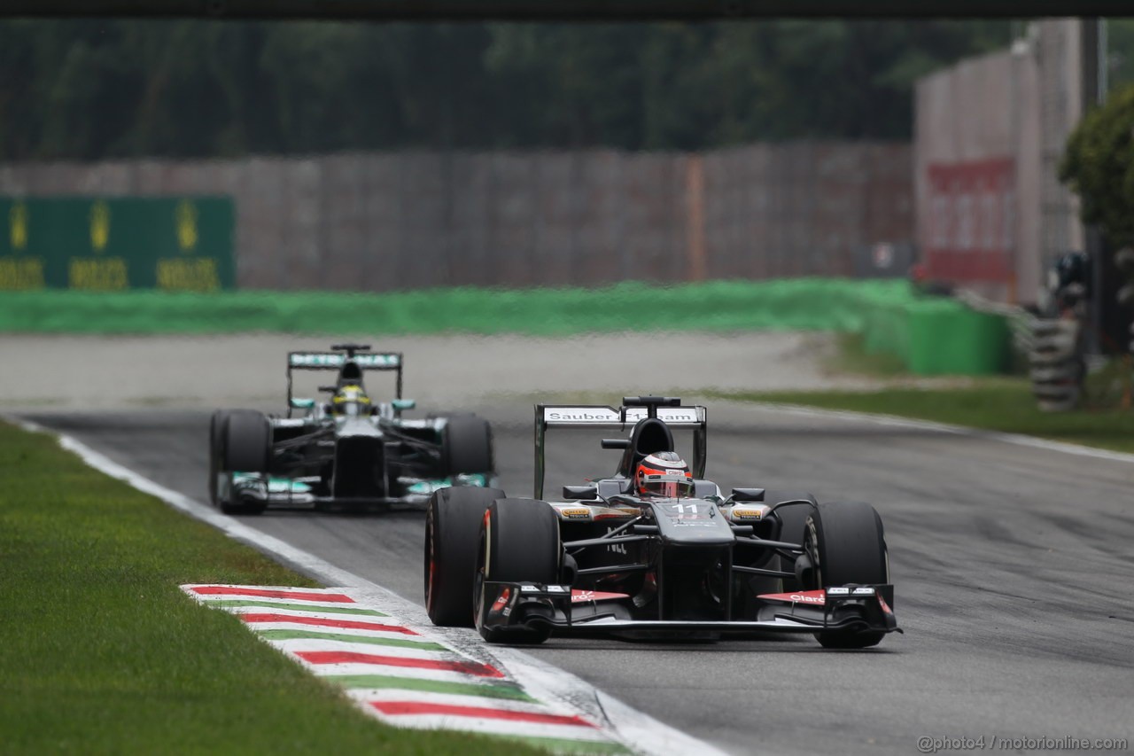 GP ITALIA, 08.09.2013- Gara, Nico Hulkenberg (GER) Sauber F1 Team C32