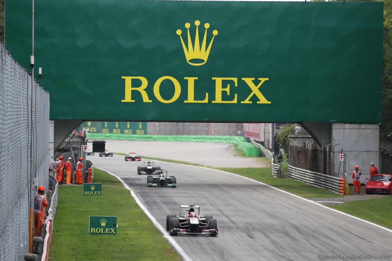 GP ITALIA, 08.09.2013- Gara, Nico Hulkenberg (GER) Sauber F1 Team C32