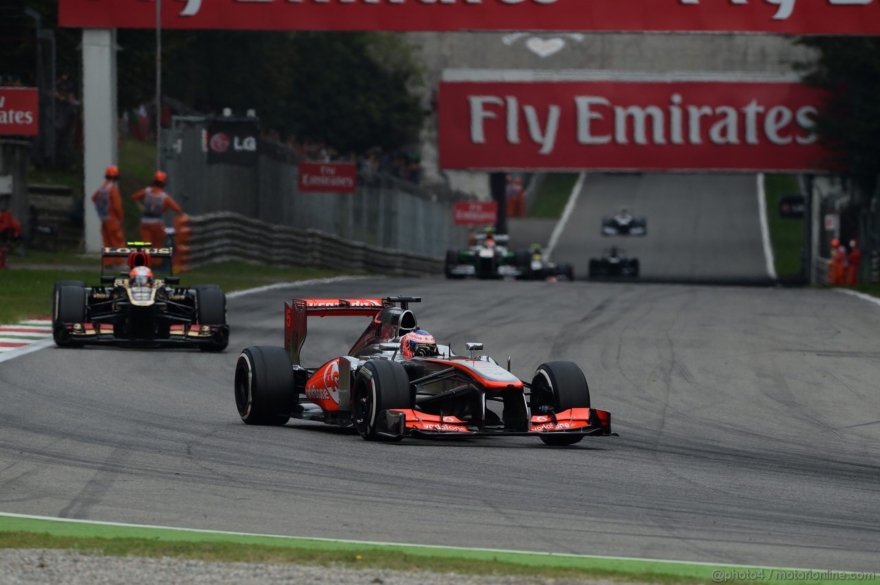 GP ITALIA, 08.09.2013- Gara, Jenson Button (GBR) McLaren Mercedes MP4-28