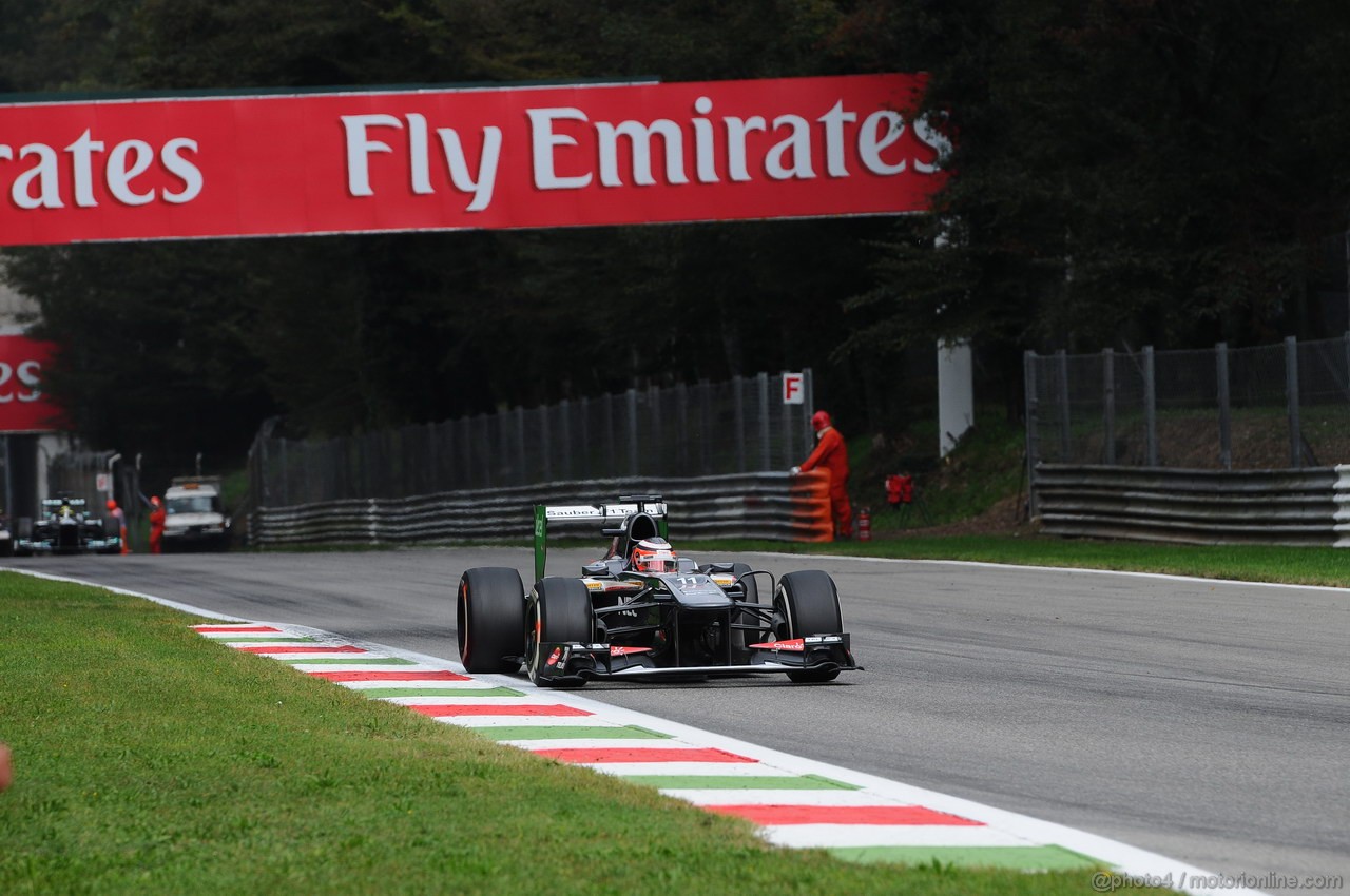 GP ITALIA, 08.09.2013- Gara, Nico Hulkenberg (GER) Sauber F1 Team C32