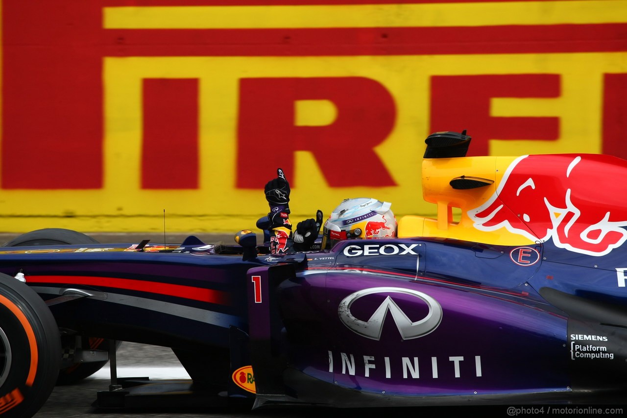 GP ITALIA, 08.09.2013- Gara, Sebastian Vettel (GER) Red Bull Racing RB9