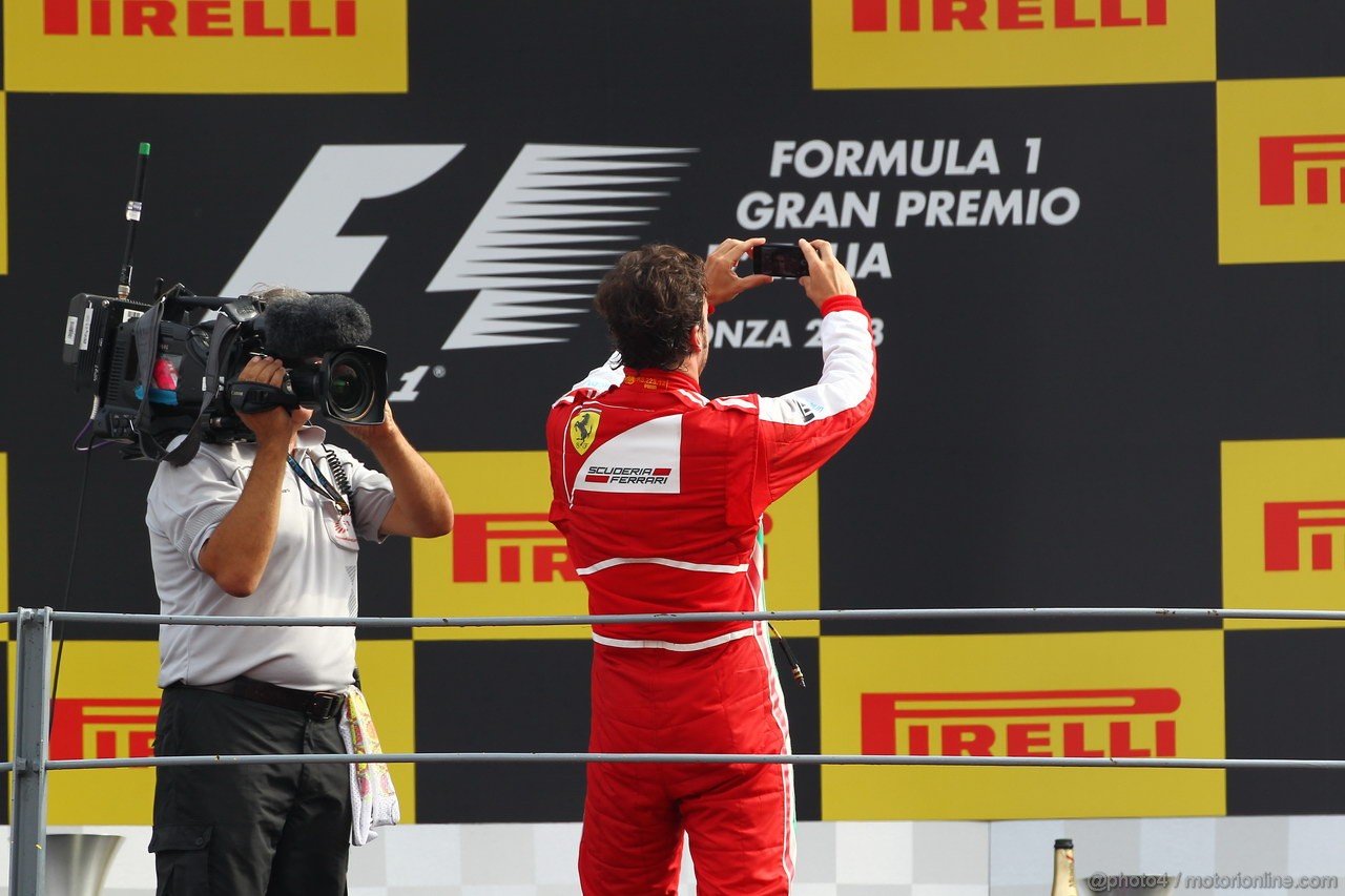 GP ITALIA, Podium: Fernando Alonso (ESP) Ferrari F138 (secondo)
