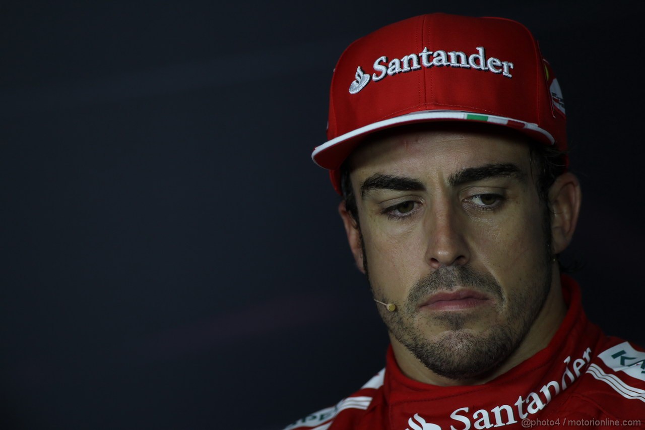 GP ITALIA, Press conferene: Fernando Alonso (ESP) Ferrari F138 (secondo)