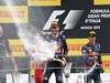 GP ITALIA, 08.09.2013- The Podium, winner Sebastian Vettel (GER) Red Bull Racing RB9, 2nd Fernando Alonso (ESP) Ferrari F138, 3d Mark Webber (AUS) Red Bull Racing RB9