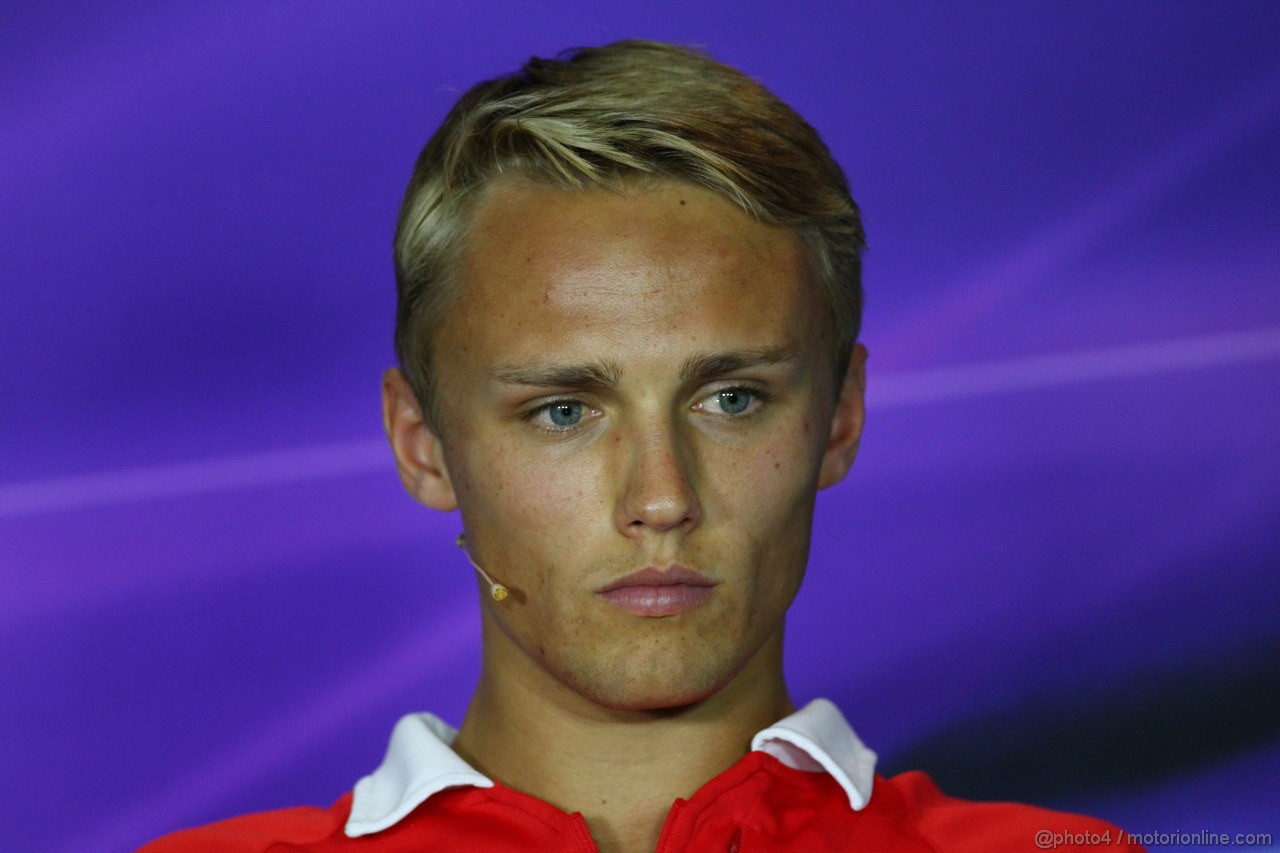 GP ITALIA, 05.09.2013-  Giovedi' Press Conference, Max Chilton (GBR), Marussia F1 Team MR02