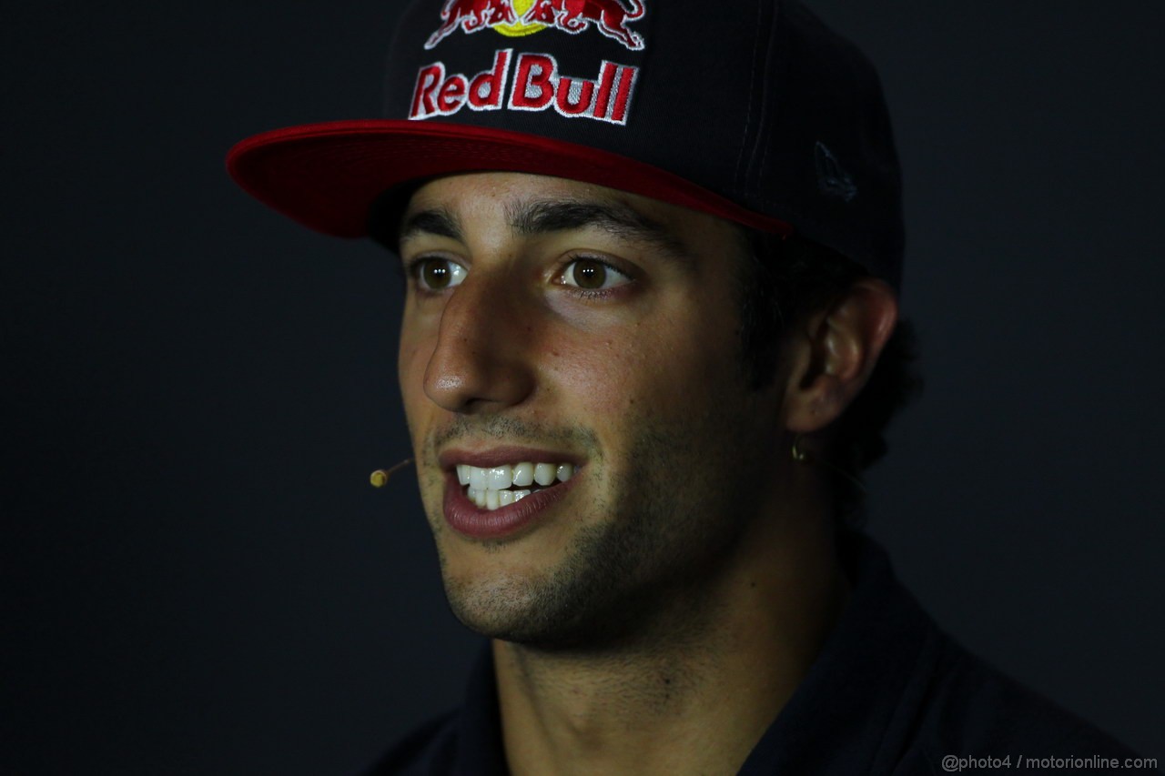 GP ITALIA, 05.09.2013-  Giovedi' Press Conference, Daniel Ricciardo (AUS) Scuderia Toro Rosso STR8