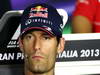 GP ITALIA, 05.09.2013-  Giovedi' Press Conference, Mark Webber (AUS) Red Bull Racing RB9