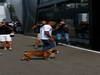 GP ITALIA, 05.09.2013- Lewis Hamilton (GBR) Mercedes AMG F1 W04  e his dog Roscoe