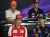 GP ITALIA, 05.09.2013-  Giovedi' Press Conference, L to R bootm to Top Fernando Alonso (ESP) Ferrari F138, Mark Webber (AUS) Red Bull Racing RB9, Jenson Button (GBR) McLaren Mercedes MP4-28 e Daniel Ricciardo (AUS) Scuderia Toro Rosso STR8